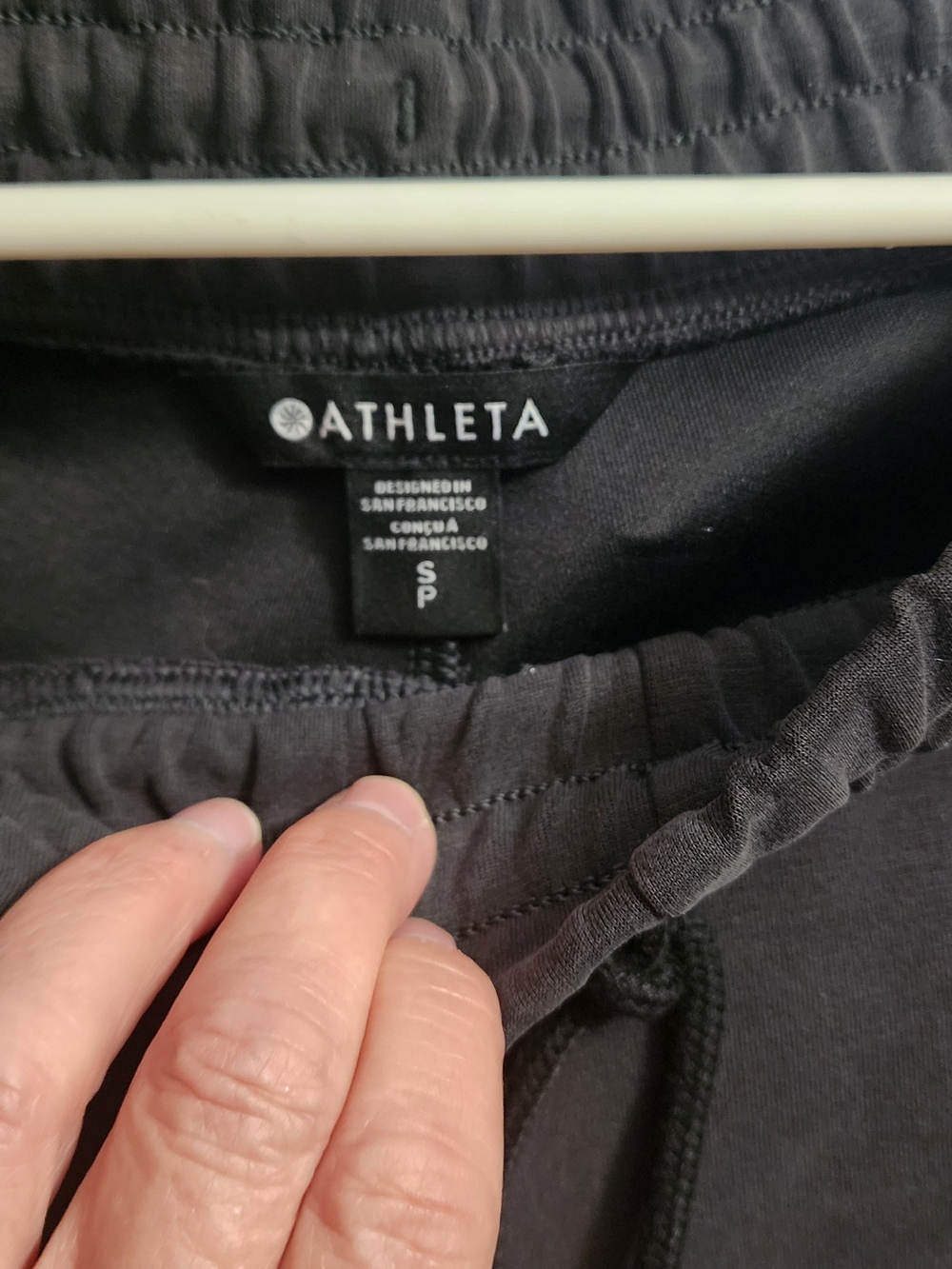 Athleta Black Half-Zip Pullover Top with Matching Pants - Picture 3 of 4